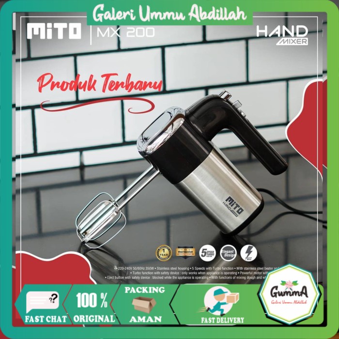 Hand mixer mx200 mito Mixer Tangan Mito Garansi Resmi