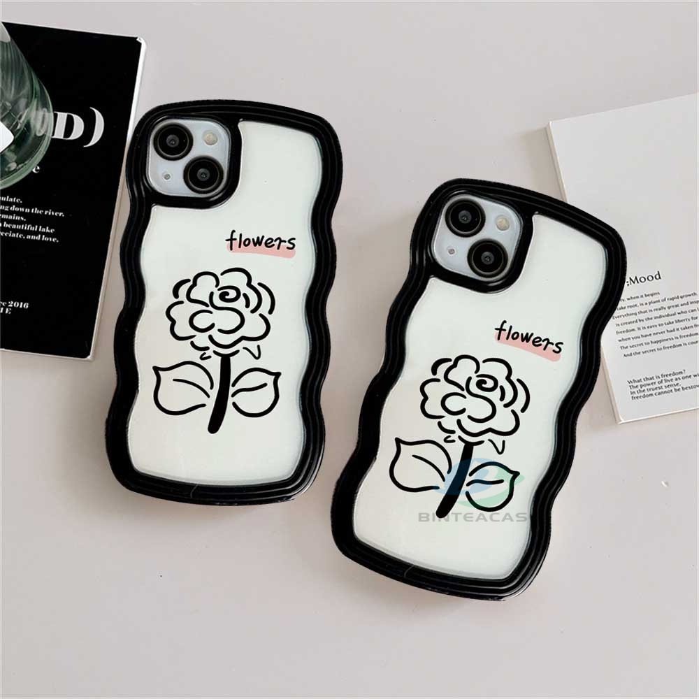 Casing TPU Redmi Note 11S 11 Pro 10C 10A 9C 9T 9A 10 10S 9 8 Poco X3 Pro NFC Motif Bunga Mawar