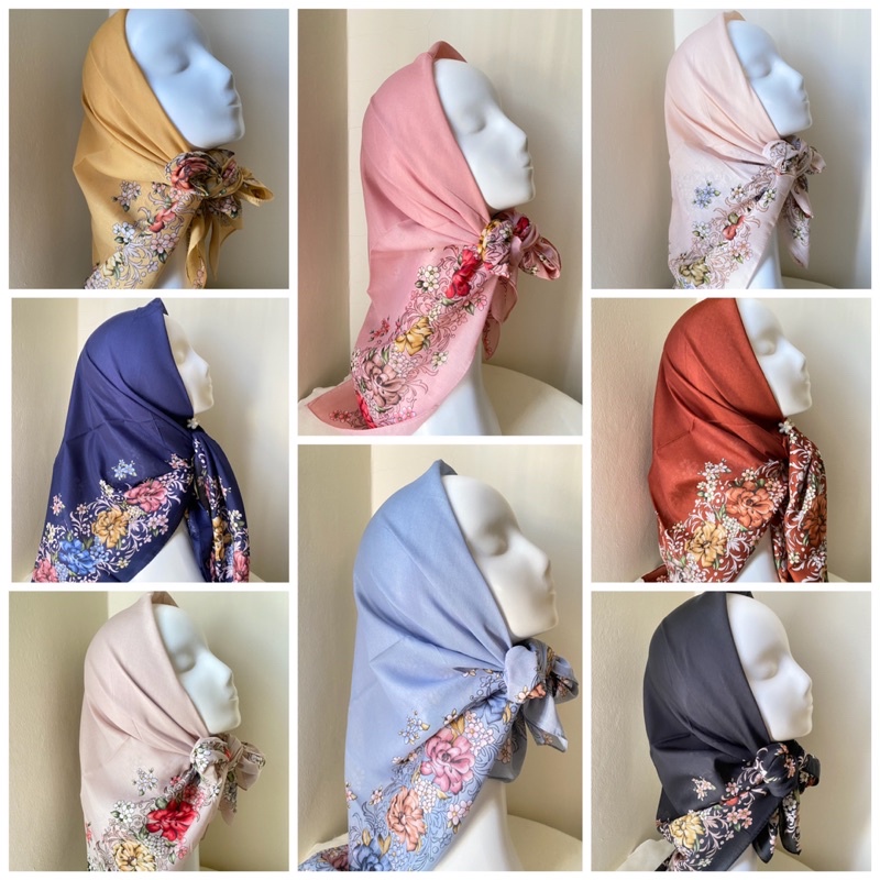 Umama scarf - Kerudung Motif Segi Empat OSAKA MOTIF