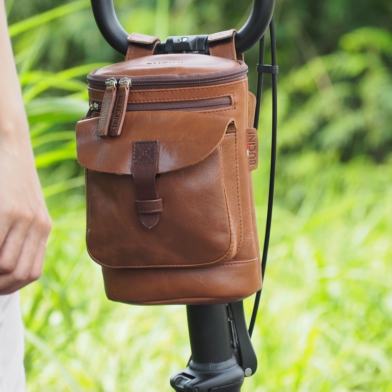 Leather Bike Travel Bag I Tas Sepeda Kulit Pria & Wanita BUCINI Gaselli