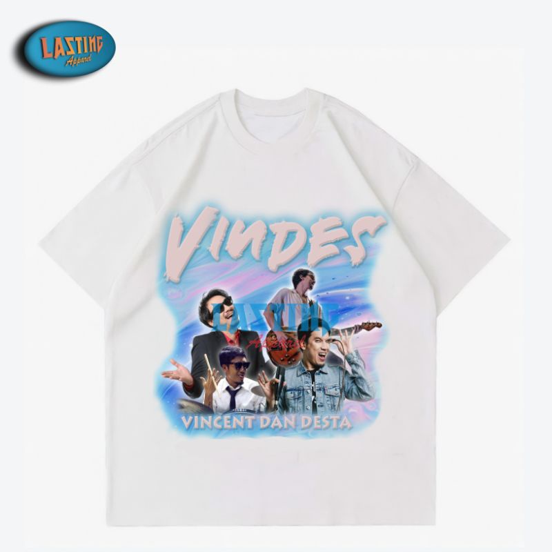 KAOS BAJU VINDES - Vincent Dan Desta Vintage Bootleg | Artis Musisi Band Indonesia | VINTAGE T-shirt
