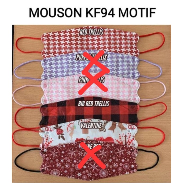 READY KF94 MOUSON KF EMBOS TWEET TRELLIS 4 PLY NATAL CHRISTMAS  NEW MOTIF ISI 10 LBR