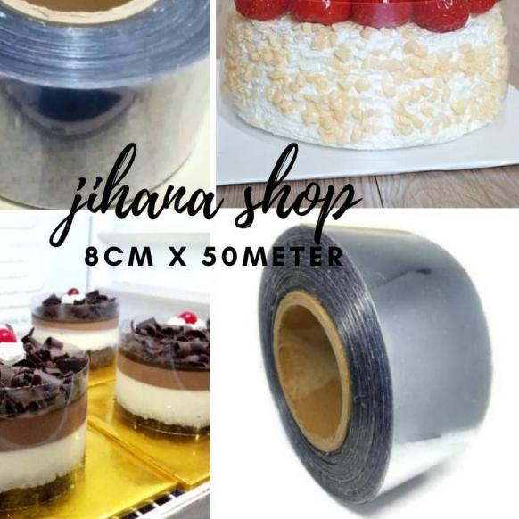 

Plastik Mika roll pinggiran cake 8cm x 50meter