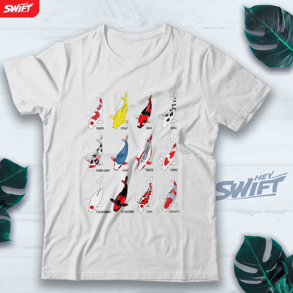 KAOS Koi Breeds Names nama ikan koi TSHIRT BAJU DISTRO