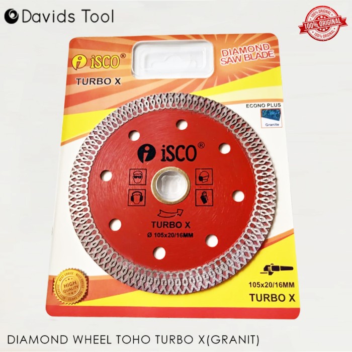 #####] Mata Potong Keramik Pisau Granit Pemotong Diamond Wheel Turbo X Isco 4