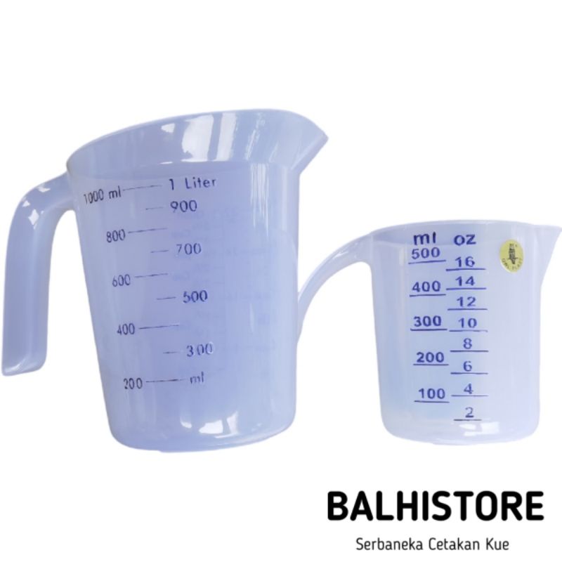 BLS045 Gelas Takar Plastik 500ml 1000ml