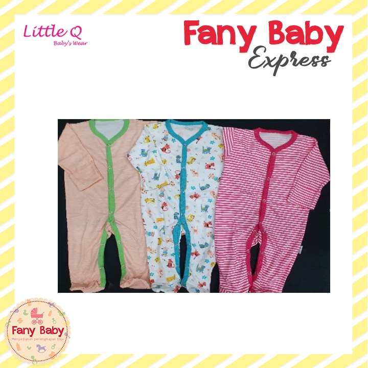 LITTLE QUEEN SLEEPSUIT TUTUP KAKI BOY &amp; GIRL ISI 3 PCS MOTIF RANDOM