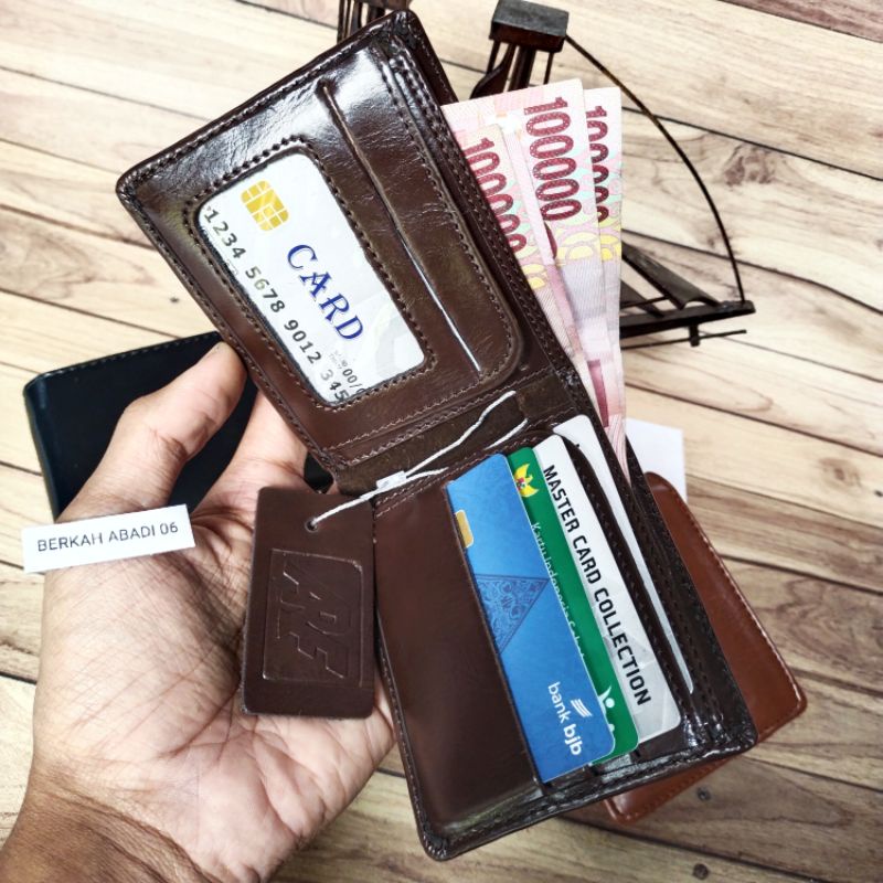 ARF Dompet kulit pria Dua Susun Slot Leather A06