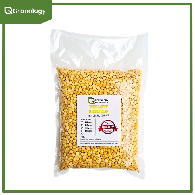 Kacang Lentil Kuning / Yellow Lentil (1 kilogram) by Granology