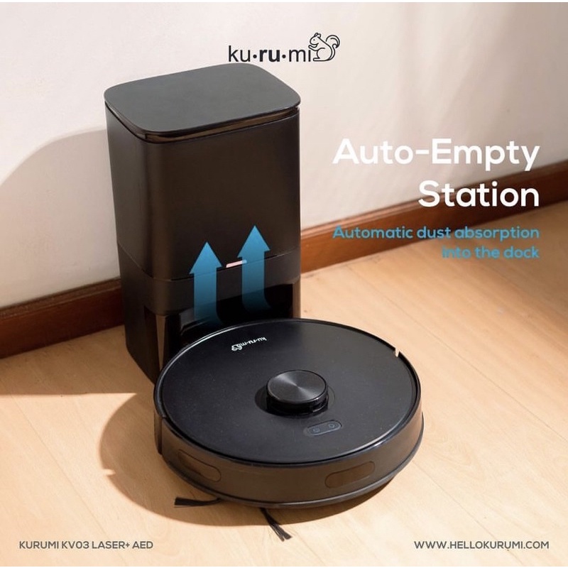 Kurumi KV 03 Laser + AED / Vacuum Robot / Robot Vacuum / Kurumi laser