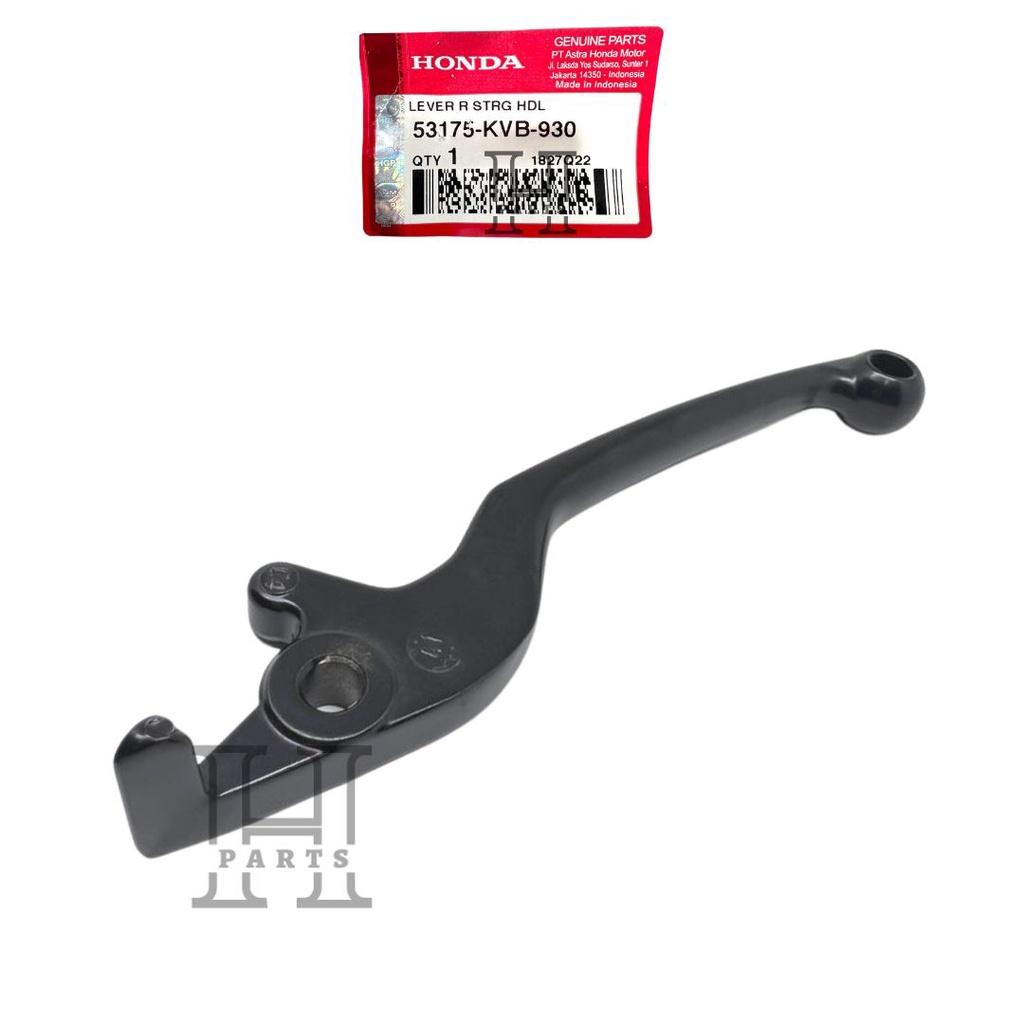 HANDLE REM KANAN LEVER R STEERING HANDLE VARIO TECHNO KARBURATOR NON CBS 53175-KVB-930 ASLI ORIGINAL AHM HGP HONDA