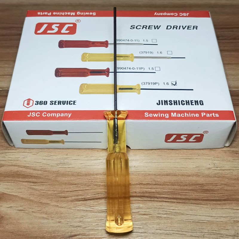 Obeng / screwdriver Jarum Obras- Kamkut Bulat 1,6mm Kuning