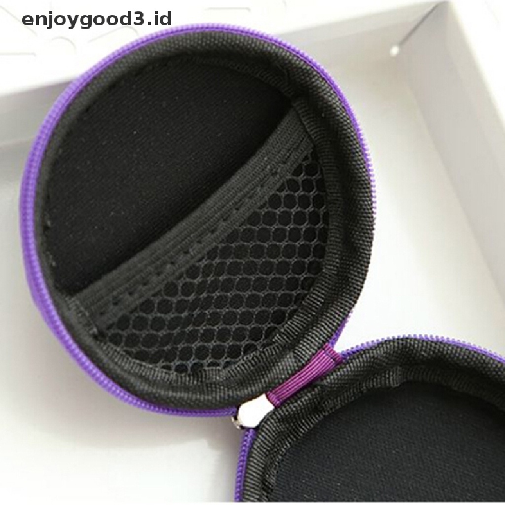 Tas Pouch Hard Case Penyimpanan Earphone / Headphone / Kartu SD / TF Portable