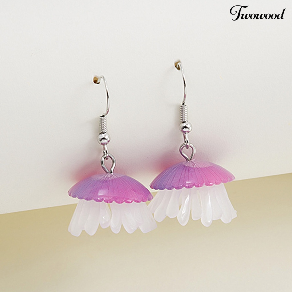 1 Pasang Anting Hook Bentuk Gurita Untuk Wanita