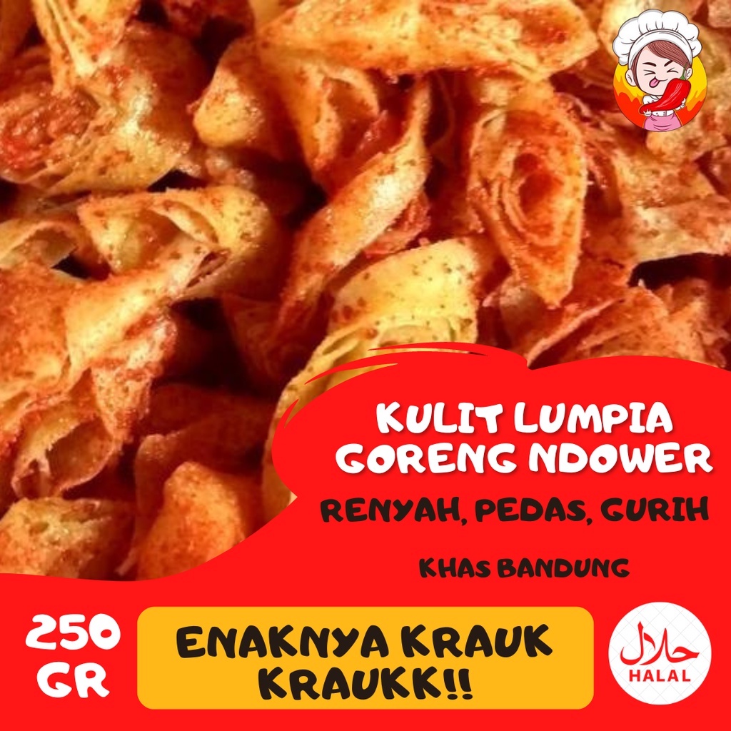 

Kulit Lumpia Goreng Kulpi Pedas makanan ringan snack jajanan cemilan viral pedas murah enak 250gr