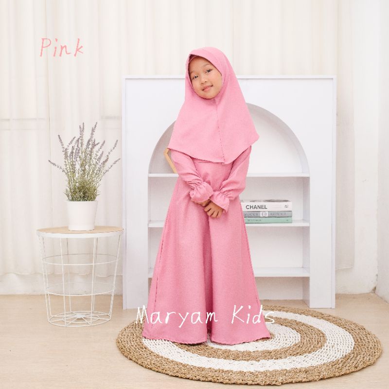 Baju Gamis Anak Gamis Putih Anak Baju Manasik Anak Perempuan Maryam Kids