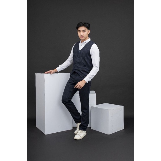 Mubeng Vest Formal/Rompi Jas Semi Wool Slimfit