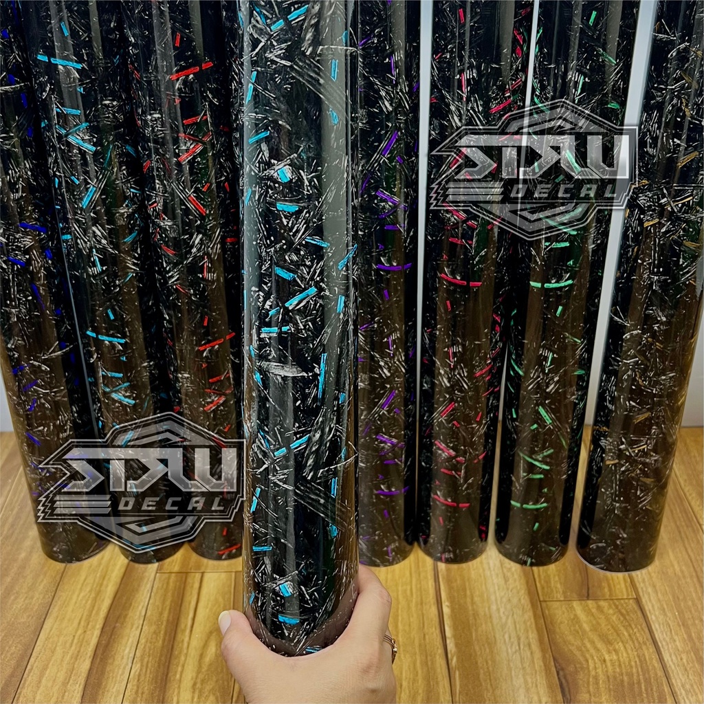 Sticker Carbon Forged Stiker Forged Stiker Motor Forged ukuran 100cm ke 100cm V2