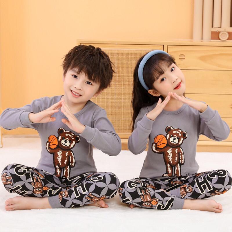 dealshop BAJU TIDUR ANAK LENGAN PANJANG UNTUK 1-10 TAHUN/STELAN ANAK LAKI LAKI/STELAN ANAK PEREMPUAN/STELAN ANAK/PIYAMA ANAK