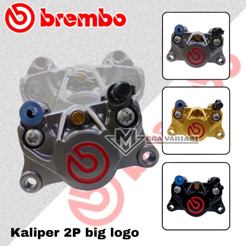 KALIPER BREMB 2P KALIPER 2 PISTON BIG  LOGO  COCOK UNTUK SEMUA JENIS MOTOR MIO BEAT SCOOPY FINO GENIO NMAX PCX AEROX VARIO DLL