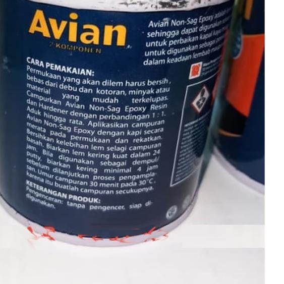 

Lem Epoxy NON SAG Avian 2 komponen 800gr perset khusus untuk Kapal