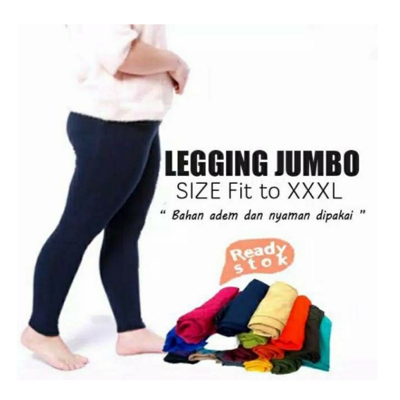 Legging Jumbo wanita Spandek Celana Leging Big Size wanita Bahan Adem - TOSERBA HT