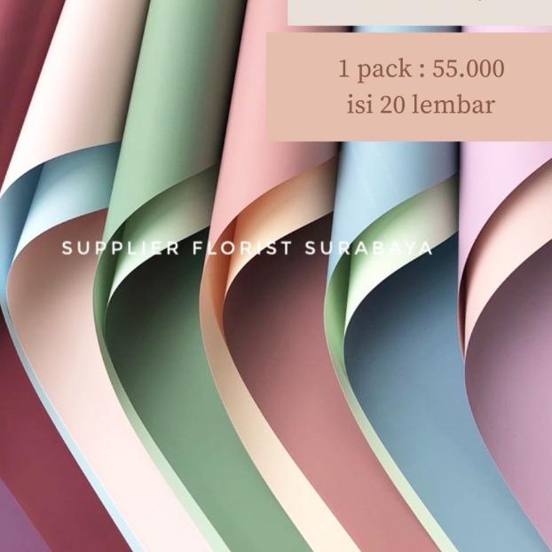 

KERTAS BUNGA BICOLOR(1PAK:20LBR)/WRAPPING PAPER/WRAP BUNGA/FLOWER WRAP - PINK TUA-MUDA