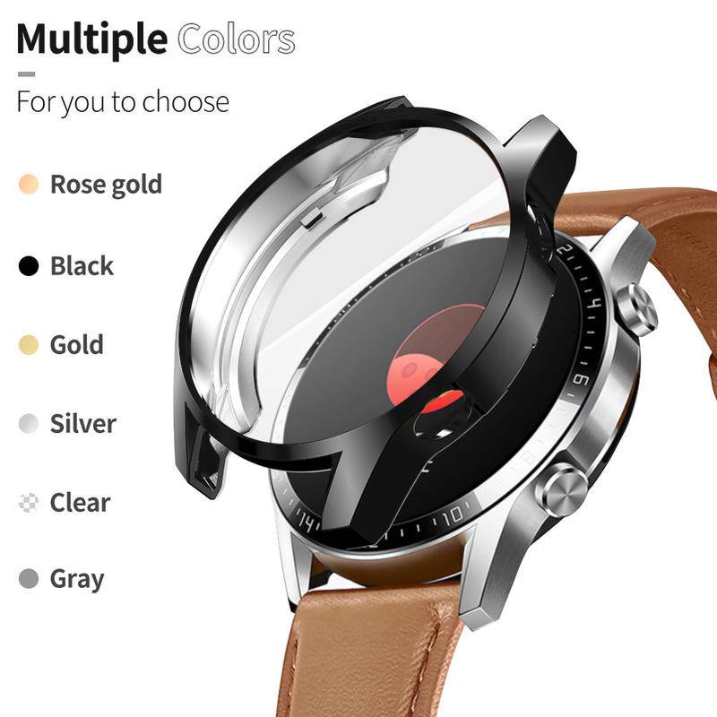 Pelindung Layar Bahan Tpu Ukuran 46mm 48mm Untuk Huawei Watch 3 Pro GT2 GT3 Pro GT Runner 46mm 42mm Bumper