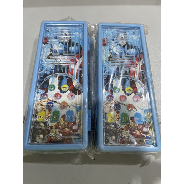 

pencil case mika plastik puzzle pinballkunci kode motif avenger satuan OLS76