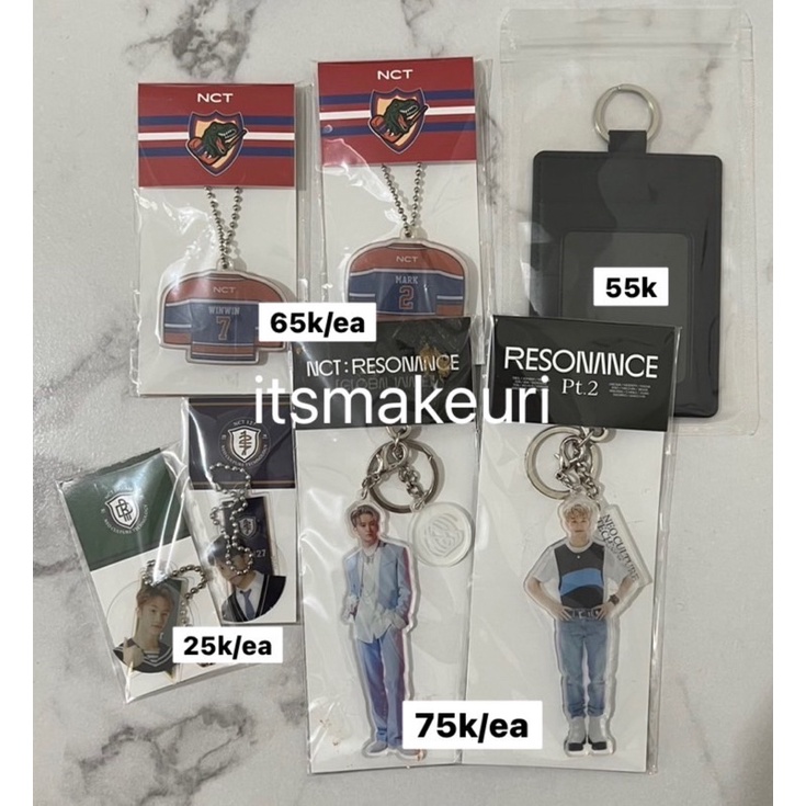 Merch MD Acrylic Keyring Charm Only Mark Winwin Card Wallet B2S Resonance 90’s Love Beyond Live NCT 