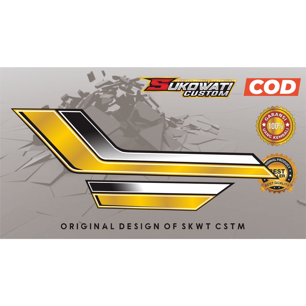 STRIPING GL 100 CB VARIASI