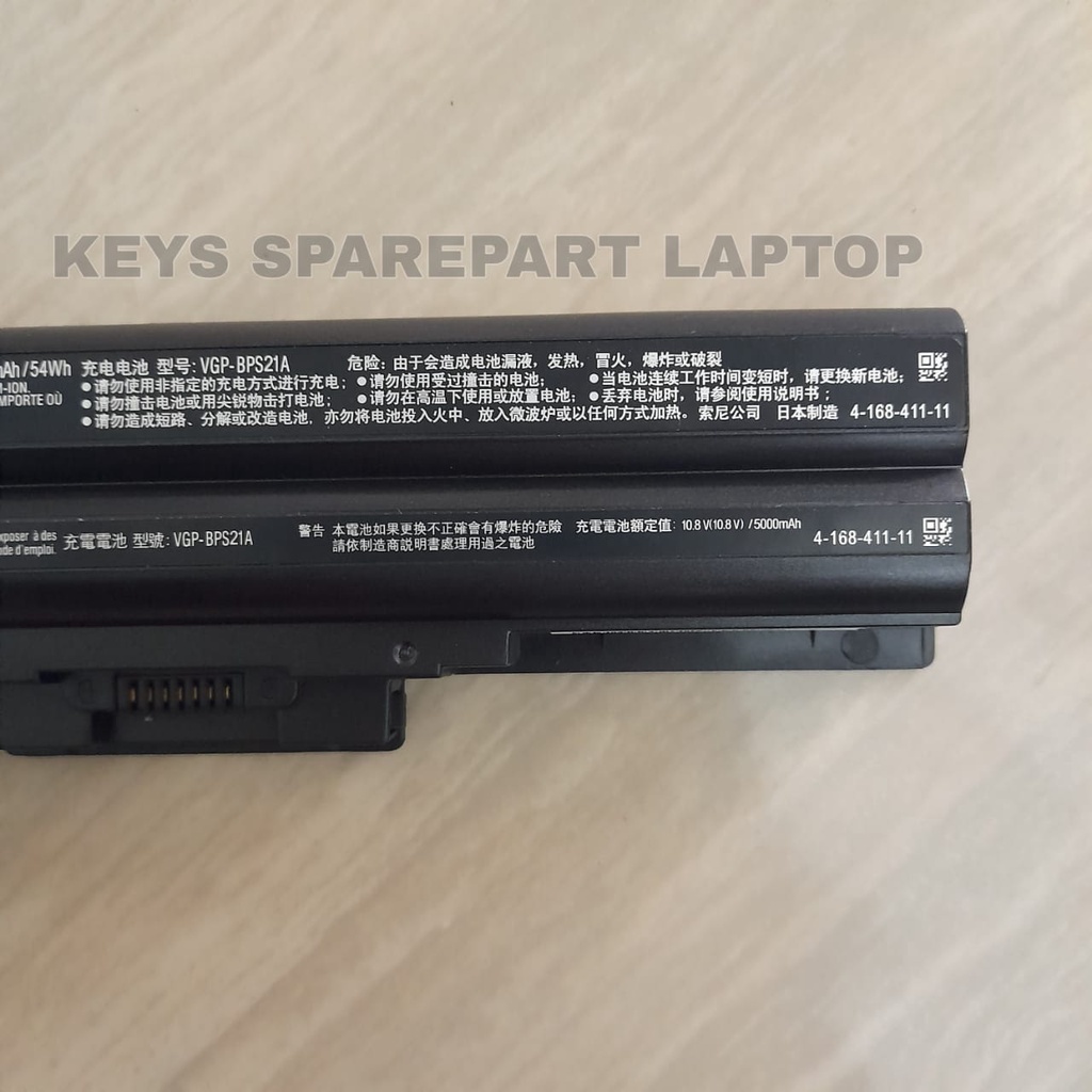 BATERAI BATTERY BATRE LAPTOP SONY VAIO PCG-31311W VGP-BPS13 VGP-BPS21 SVE111A11W SVE11115EGW B M S Y SERIES bps21A bps21b