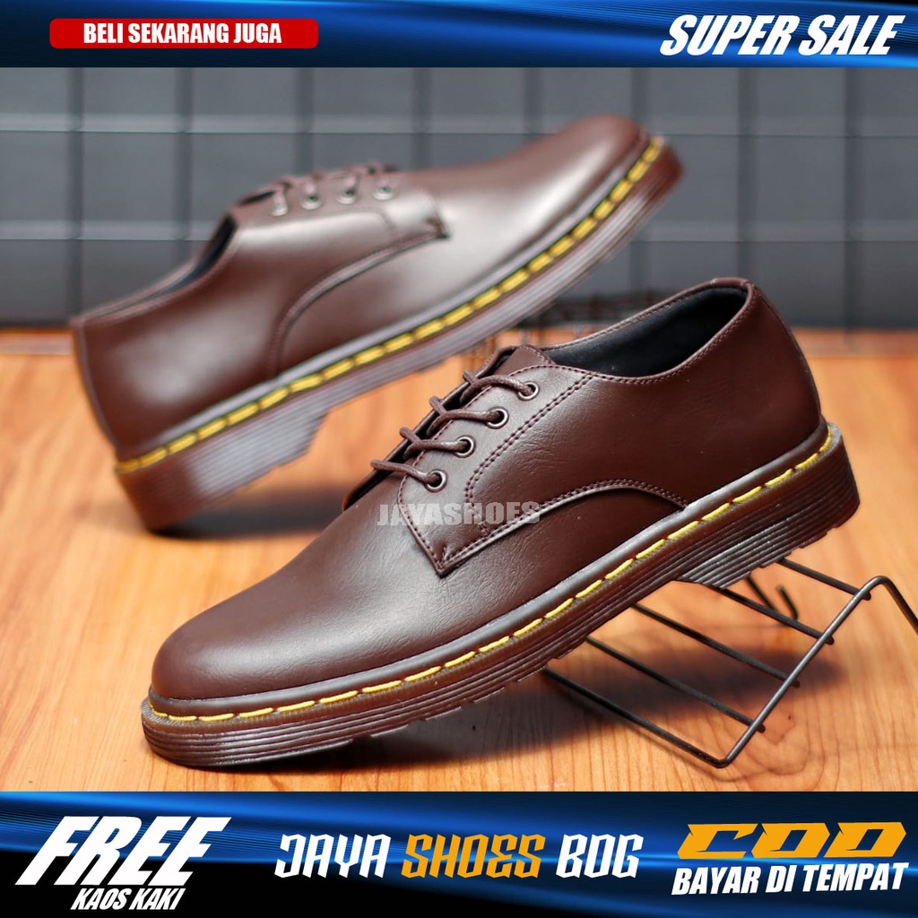 OLIVER Sepatu Formal Pria Pantofel Kerja Kuliah Hitam Resmi Original Footwear