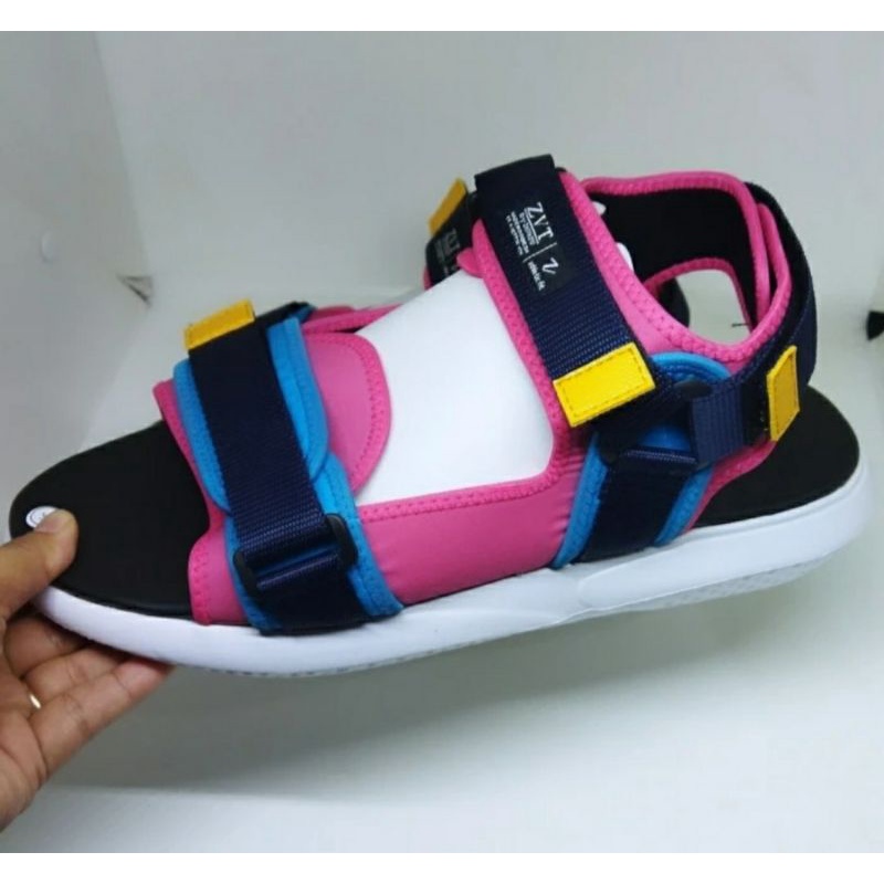 Sandal Gladiator Olahraga Pria Wanita MK-16 BIG Size 41-45 Super Empuk IMPORT JUMBO Sendal Tracking Gunung Kuat Pink, 45