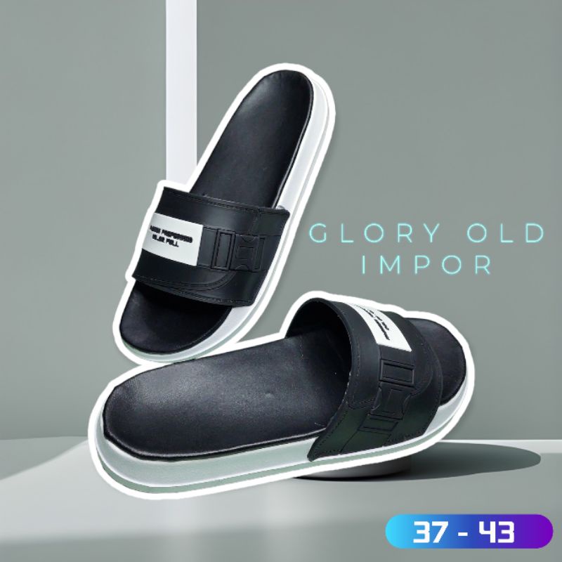 ReynataShoes - Sandal / Sendal Slop Selop IMPOR Laki Laki Unisex GLORY OLD