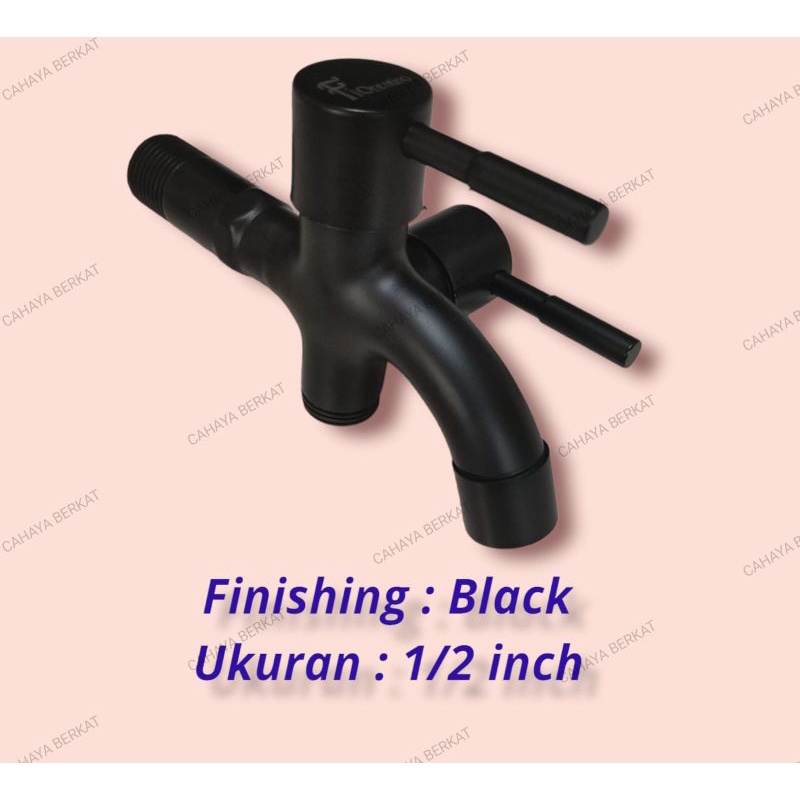 kran cabang fiorentino black stainless SUS304 HARGA AGEN