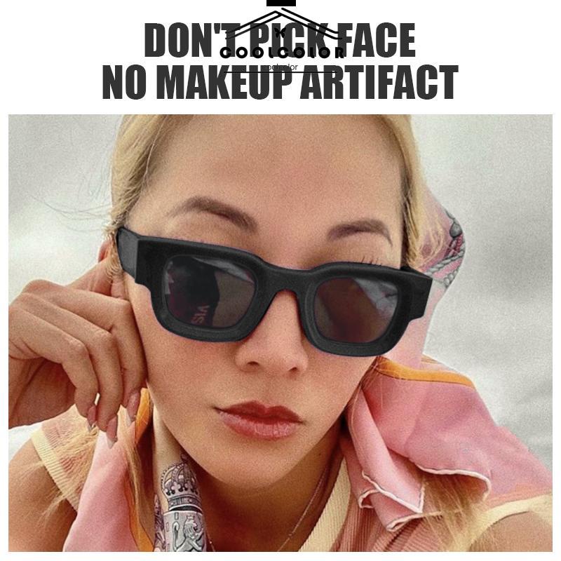 COD❤️Kacamata Hitam UV400 Bingkai Kecil Persegi Gaya Vintage Untuk Pria Dan Wanita- cl