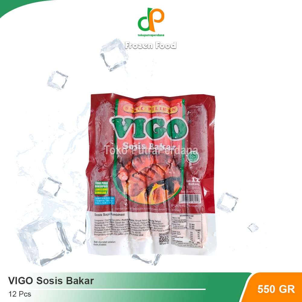 

VIGO Sosis Bakar 550gr (12 Pcs)