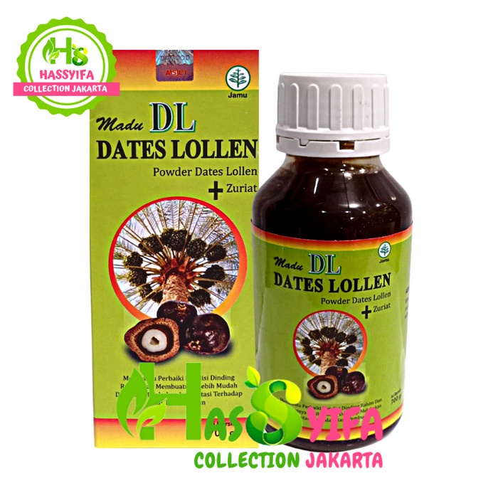 Madu DL Dates Lollen Plus Buah Zuriat 700Gram