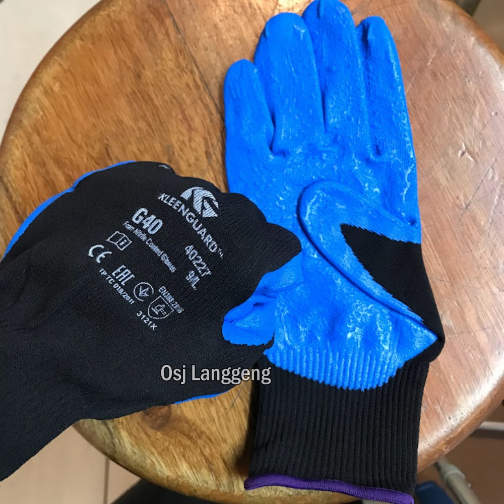 Sarung Tangan Latex Kleenguard G40 Cimberly Clark Blue - Sarung Tangan Safety Latex