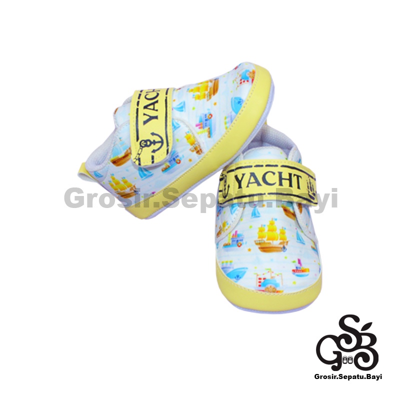 Sepatu Bayi - Baby Shoes - Prewalker  | 2-12 bulan | YACHT kapal KUNING ringan &amp; fleksibel