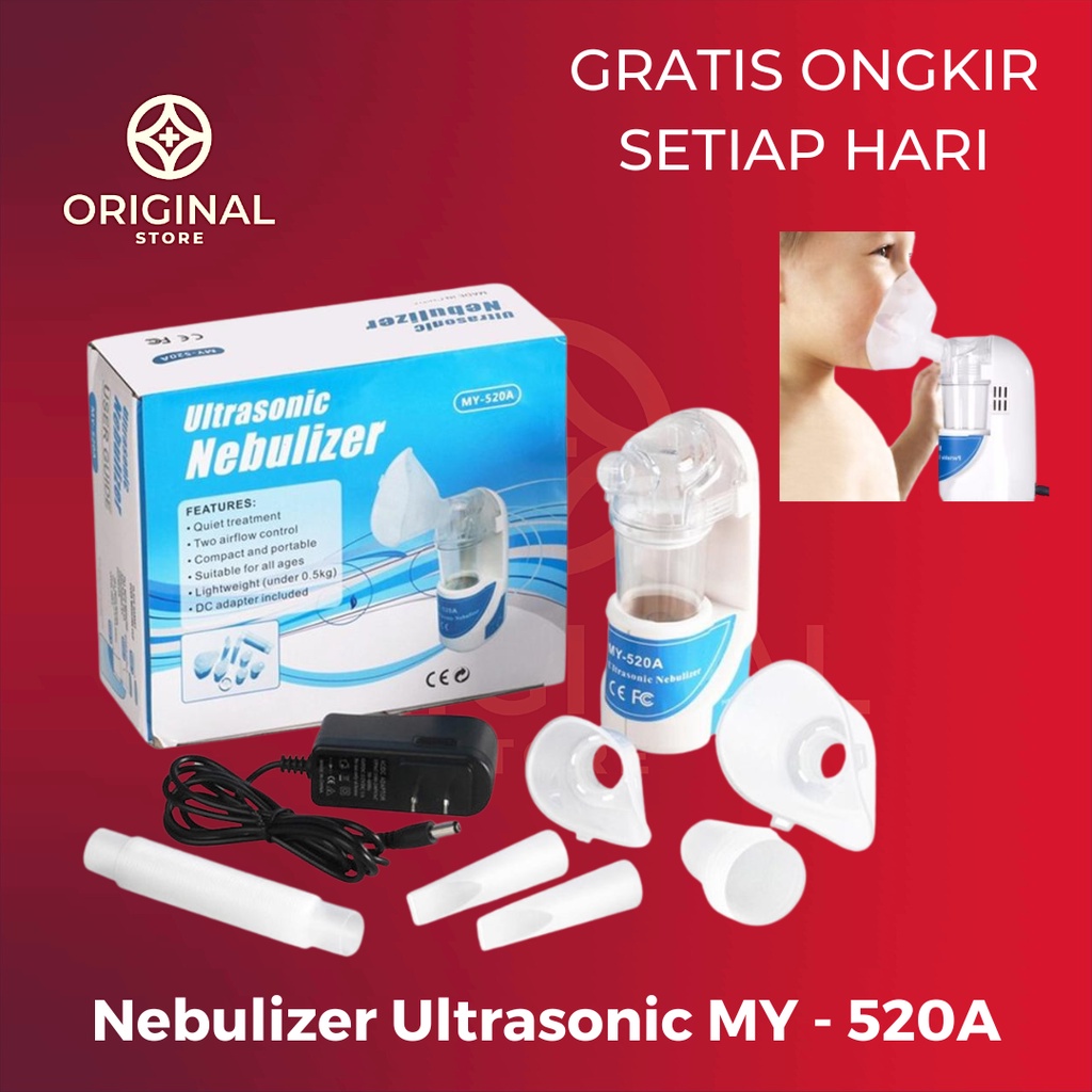 NEBULIZER PORTABLE ULTRASONIC INHALER MY 502A / ALAT TERAPI PERNAFASAN ASMA MY 502A - ULTRASONIC