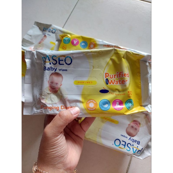 PASEO TISSUE BASAH 50 SHEETS CHANGING DIAPER