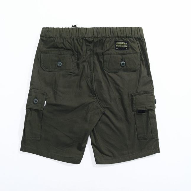 Morrowsky - Celana Cargo Pendek - Short Cargo Pants - Green Army, 28