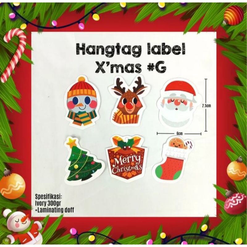 

hang tag x'mas #G edisi natal