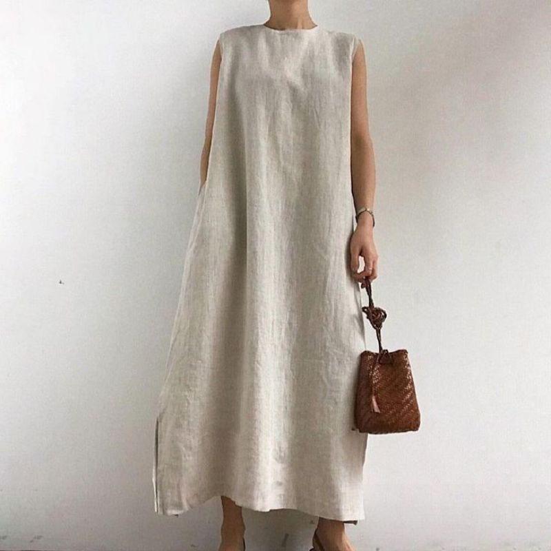 Dress linen | Casual dress | Maxi dress | Korean style
