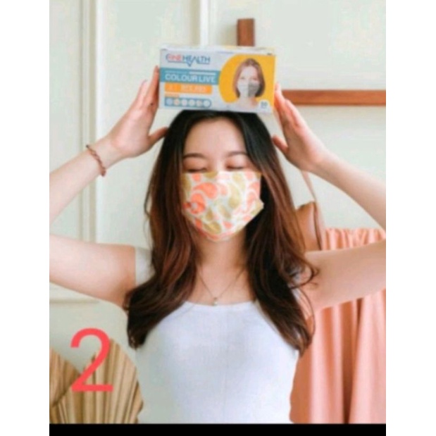 Masker Medis Motif Dewasa Colour Live 3 Ply Onehealth