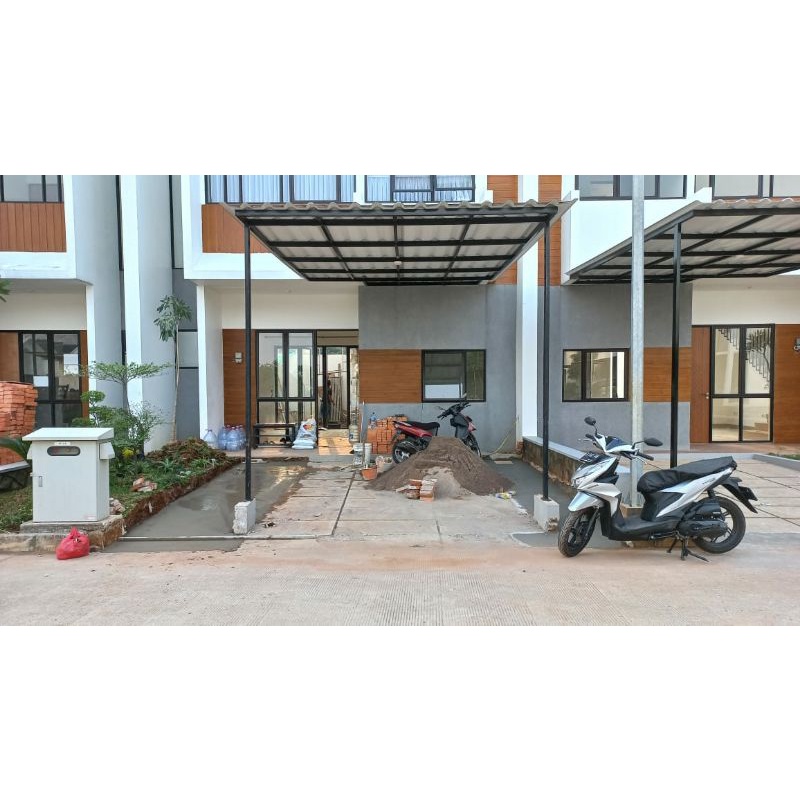 kanopi alderon uvpc terpasang