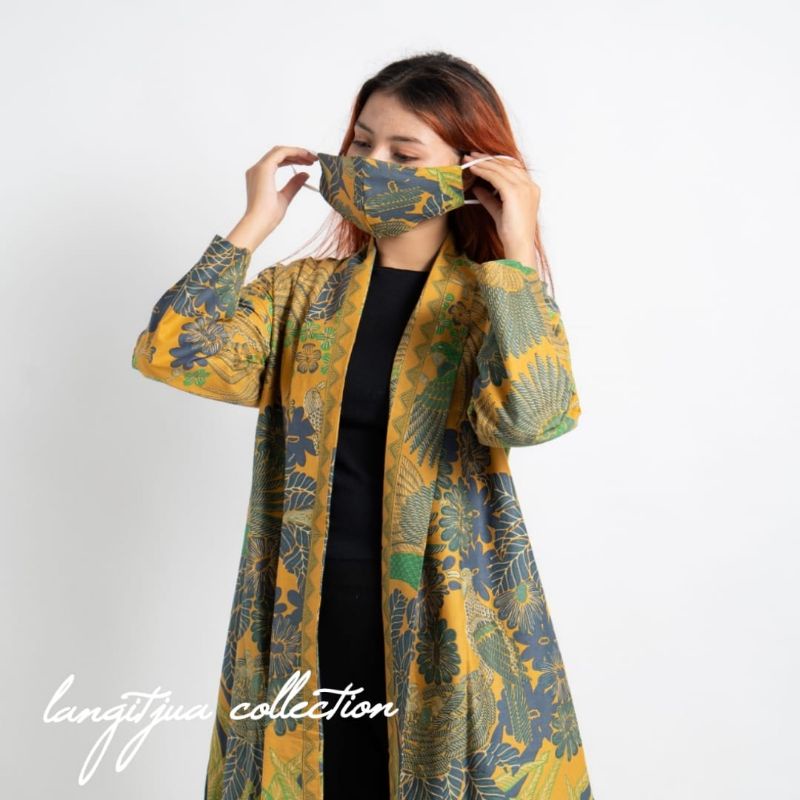 OUTER BATIK BAJU KERJA CARDIGAN SIMPLE | LANGITJUA BATIK SOLO