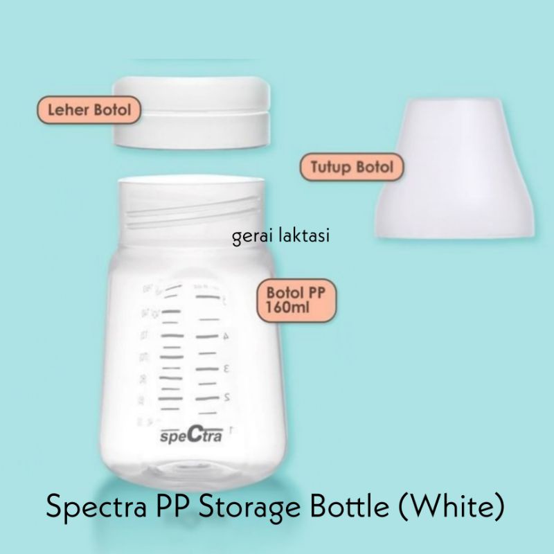 SPECTRA BOTOL SUSU ASI 160ml PP - SPECTRA MILK STORAGE BOTTLE - BOTOL UNTUK POMPA ASI SPECTRA